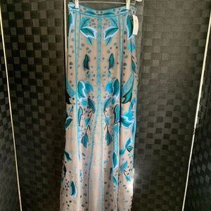 Temperley London Long Flutura Embroidered Skirt, Size 6